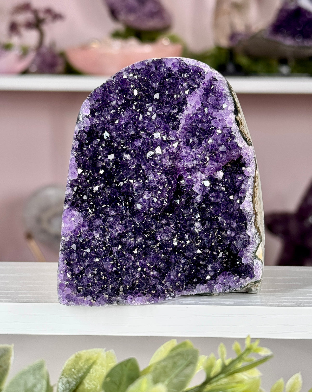Deep Grape Jelly Purple Uruguay Amethyst Cut Base | 1.3 lb|AC
