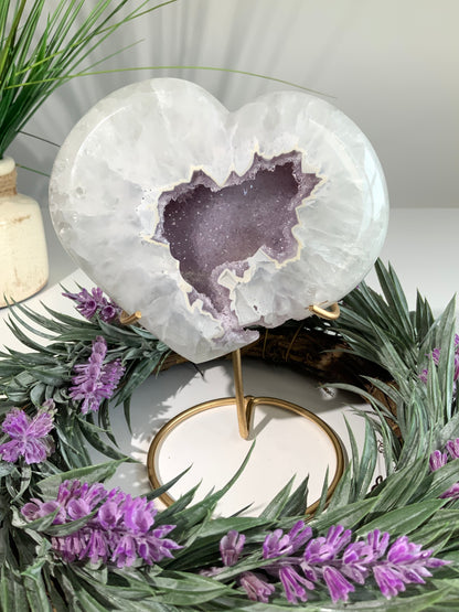 Beautiful Heart with Sugar Druzy