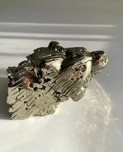 Pyrite Wolf Carving – Strength • Protection • Leadership