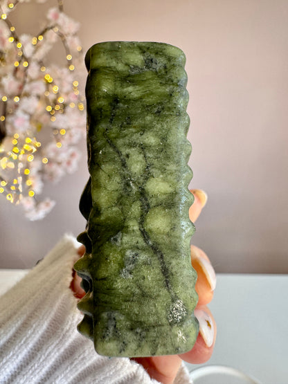 Crystal Dragon Book 6cm | Pick Your Own | Labradorite or Green Jade