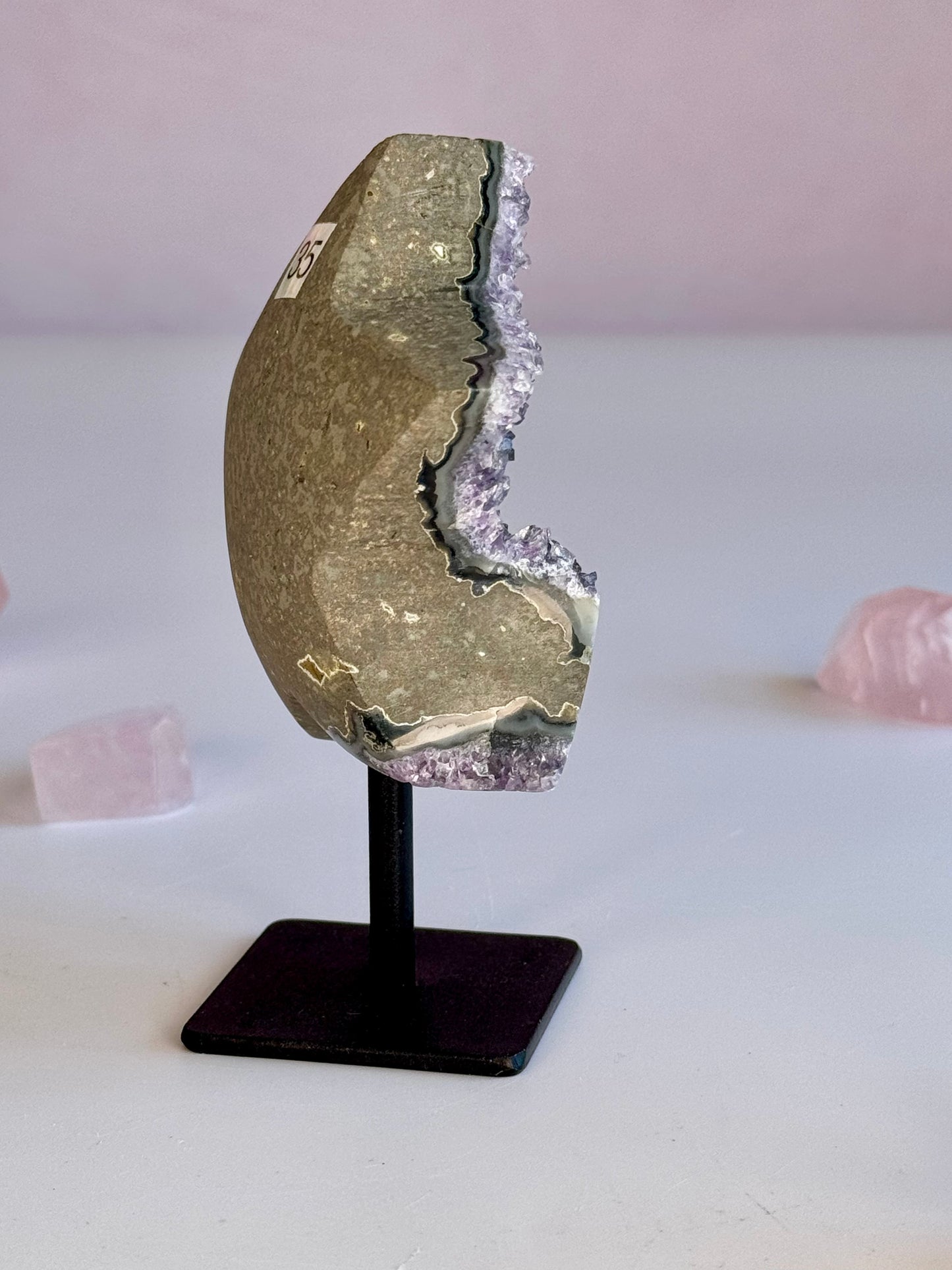 Amethyst Star on stand