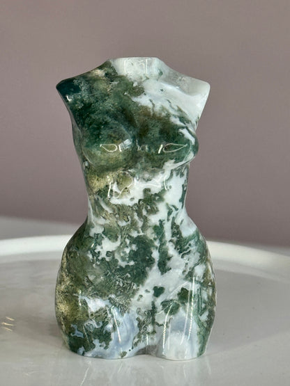 Moss Agate Goddess Body