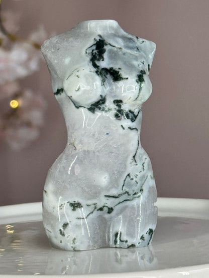 Moss Agate Goddess Bodies