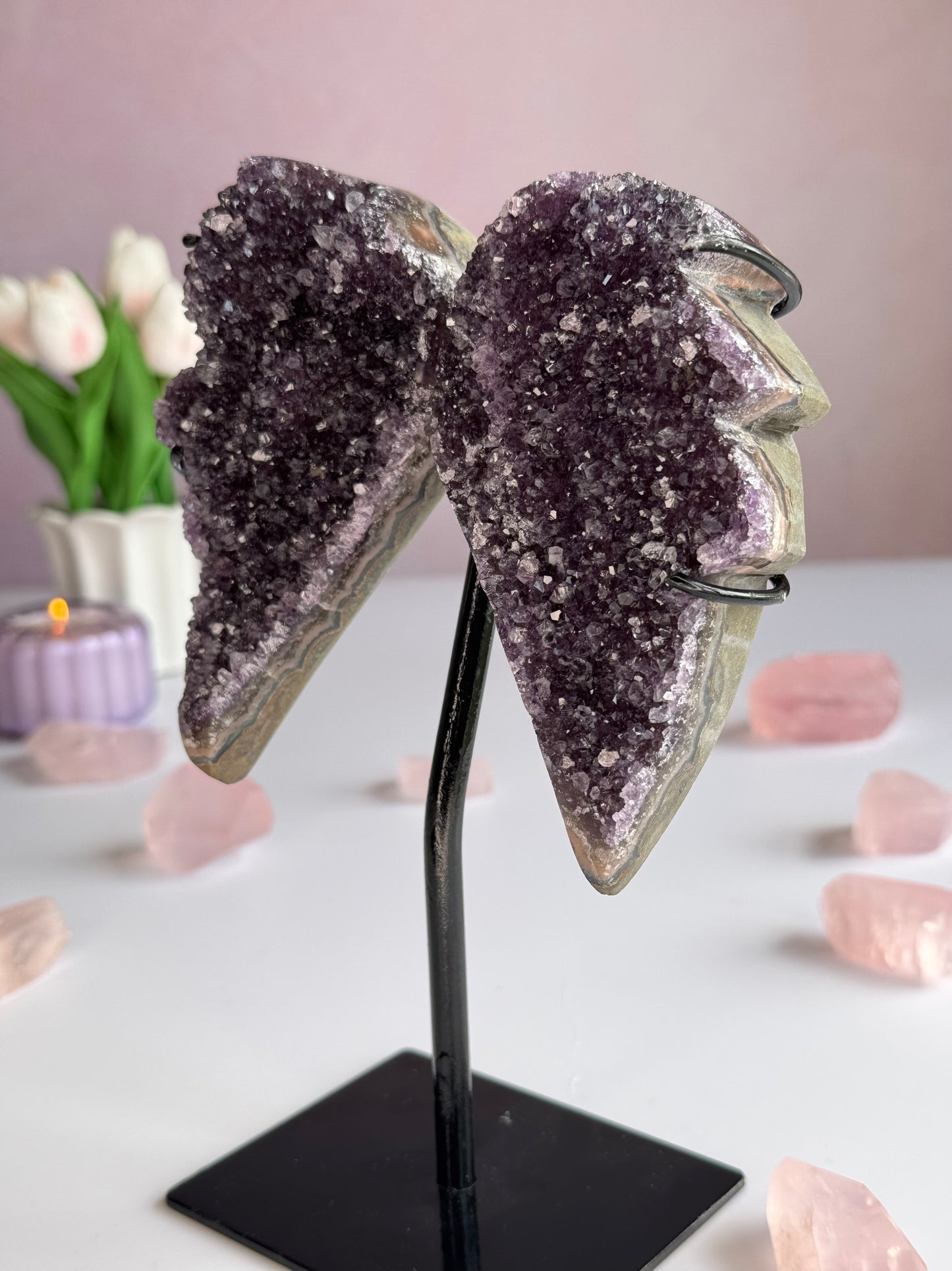 Amethyst Angel Wings