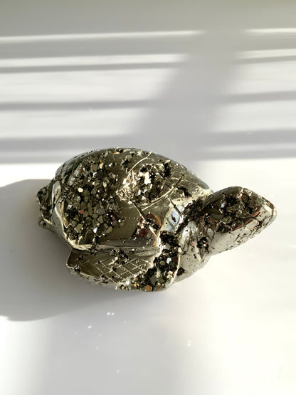Pyrite Turtle – Abundance • Protection • Strength