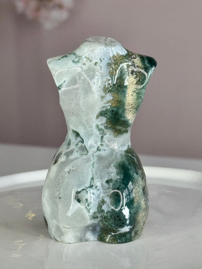 Moss Agate Goddess Body