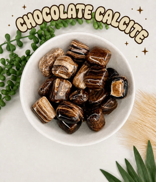 Chocolate Calcite Tumble