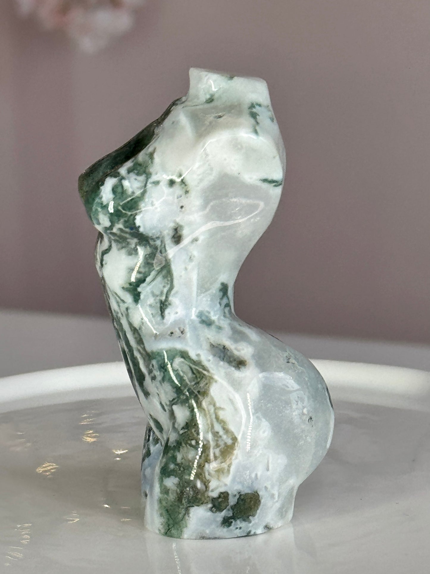 Moss Agate Goddess Body
