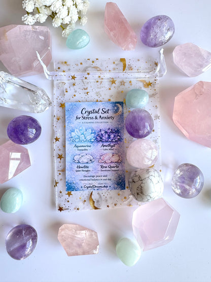 Stress & Anxiety Crystal Tumble Gift Set