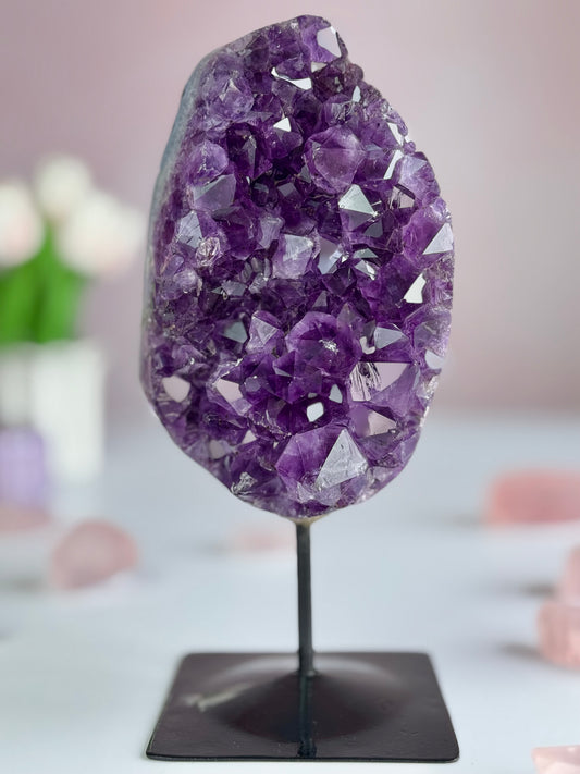 Beautiful Uruguay Amethyst on Stand