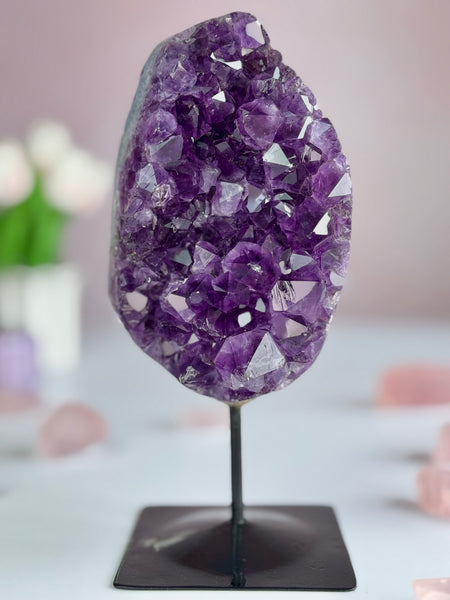 Beautiful Uruguay Amethyst on Stand