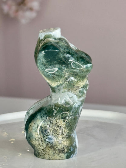 Moss Agate Goddess Body