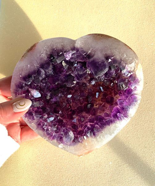 Beautiful amethyst heart