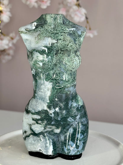Moss Agate Goddess Body
