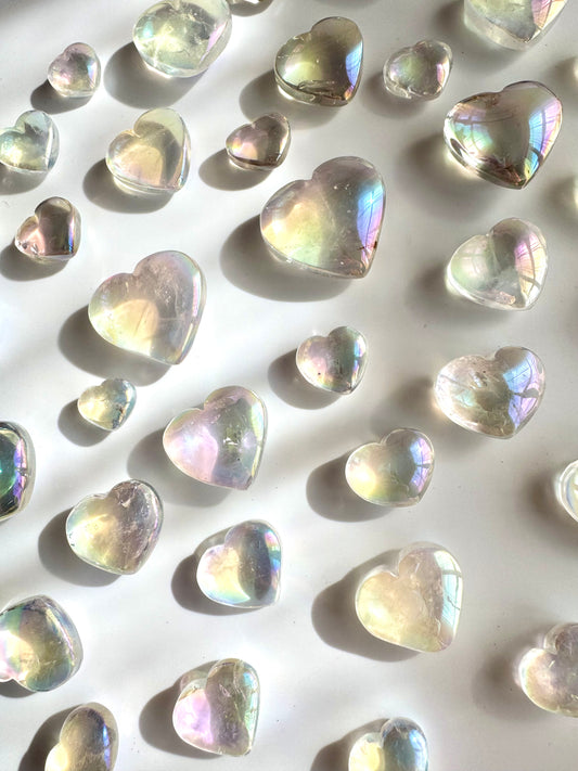 Angel Aura Clear Quartz Tumbled Stone