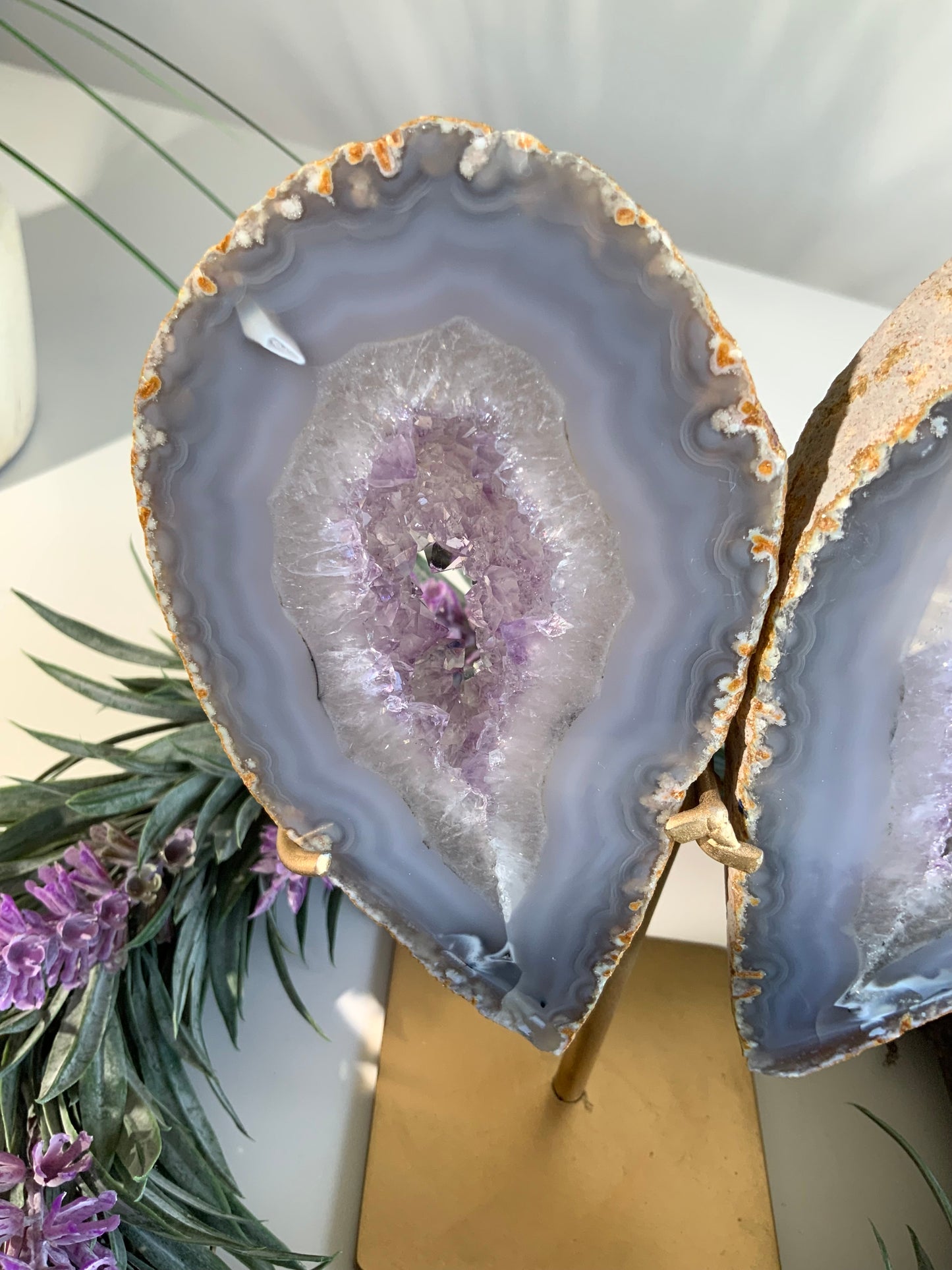 Beautiful Agate Druzy Wings