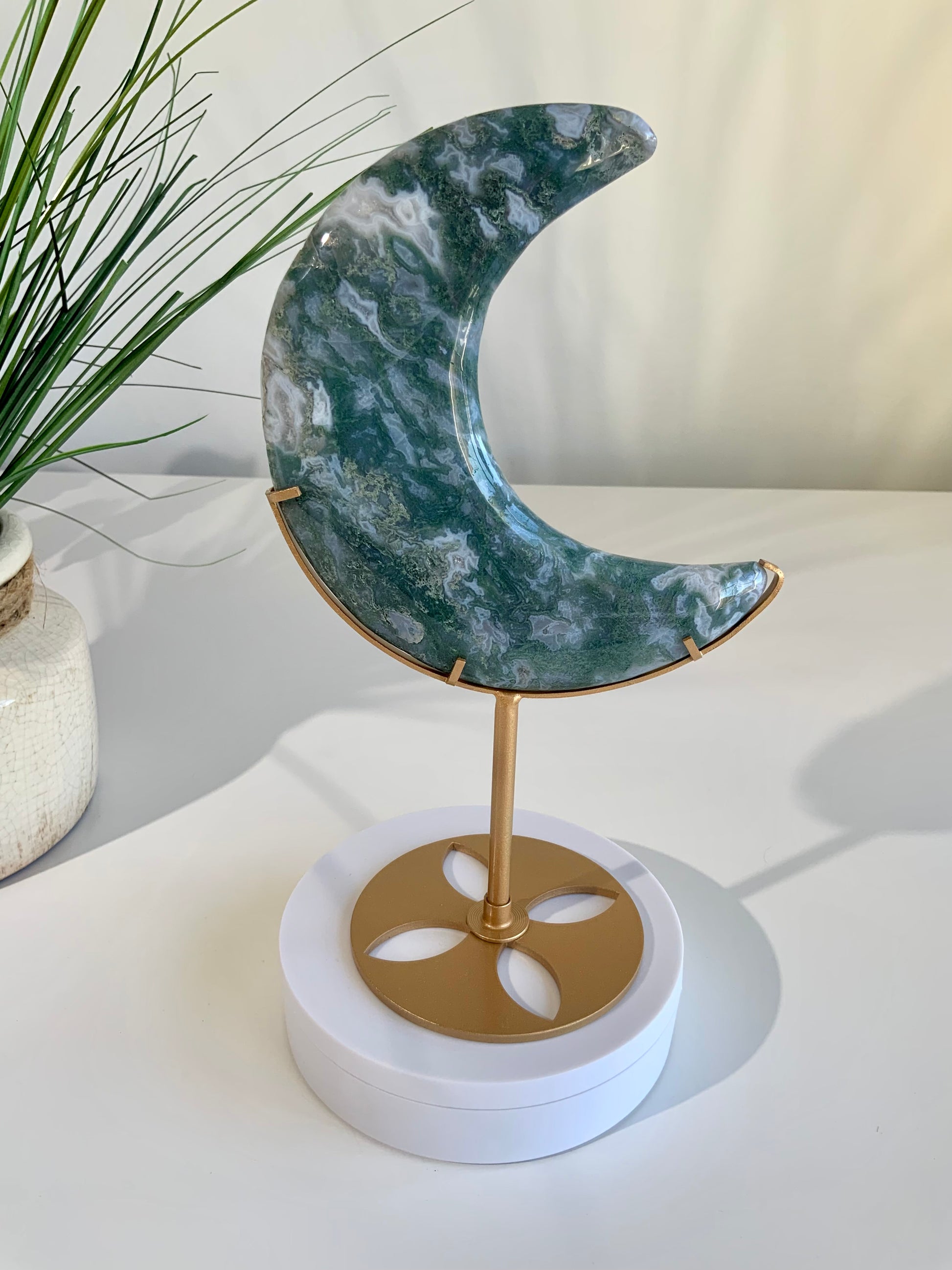 Moss Agate Moon