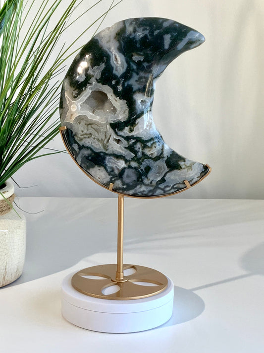 Moss Agate moon