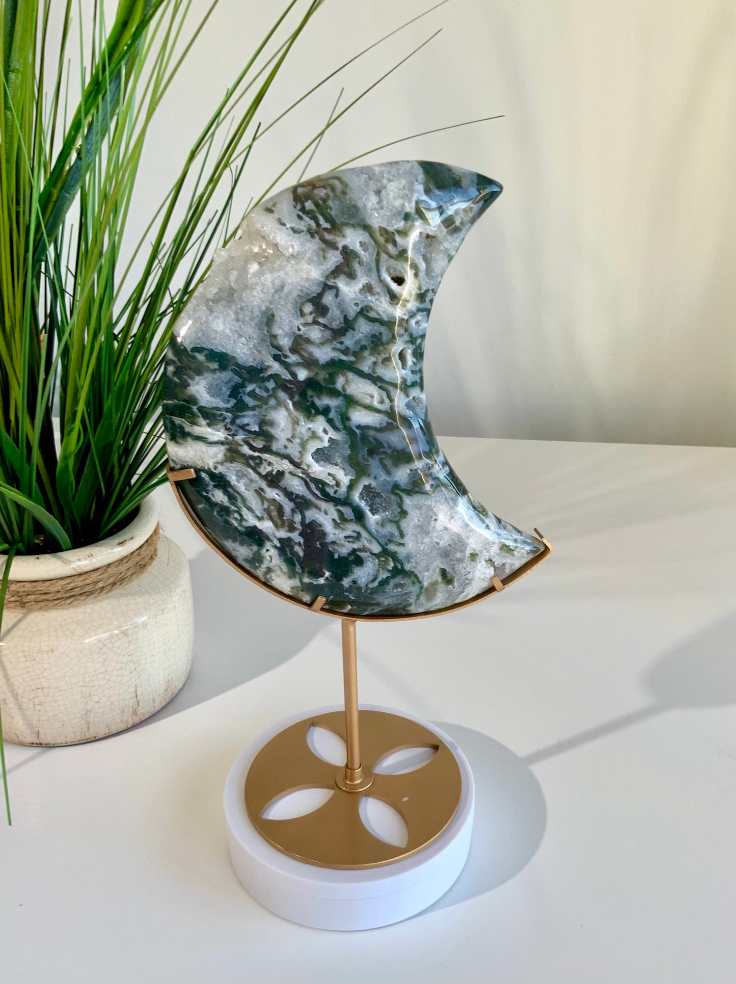 Moss Agate Moon