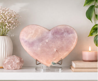 Pink Amethyst Heart