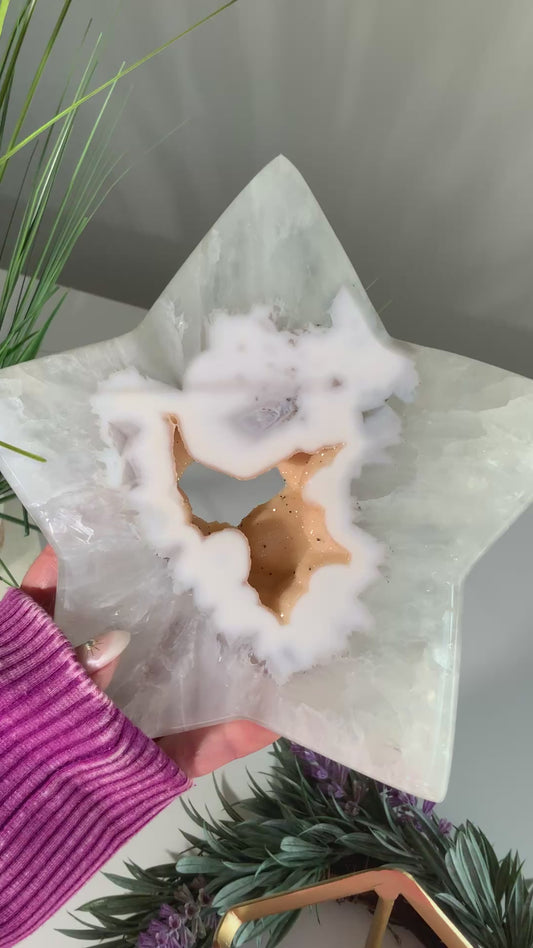 Sugar Druzy Agate Star