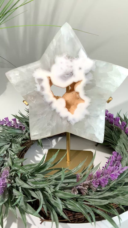 Beautiful Star with Druzy