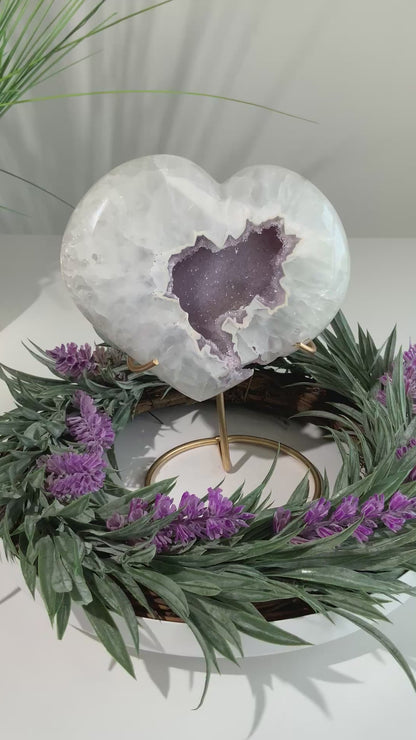 Beautiful Heart with Sugar Druzy