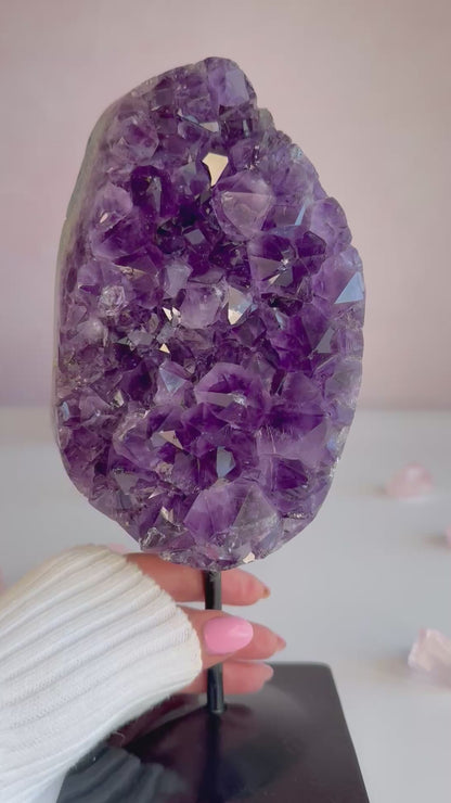 Beautiful Uruguay Amethyst on Stand