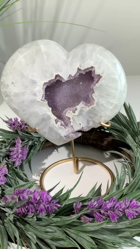 Beautiful Heart with Sugar Druzy