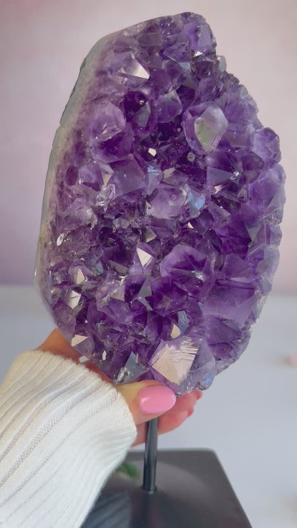 Beautiful Uruguay Amethyst on Stand