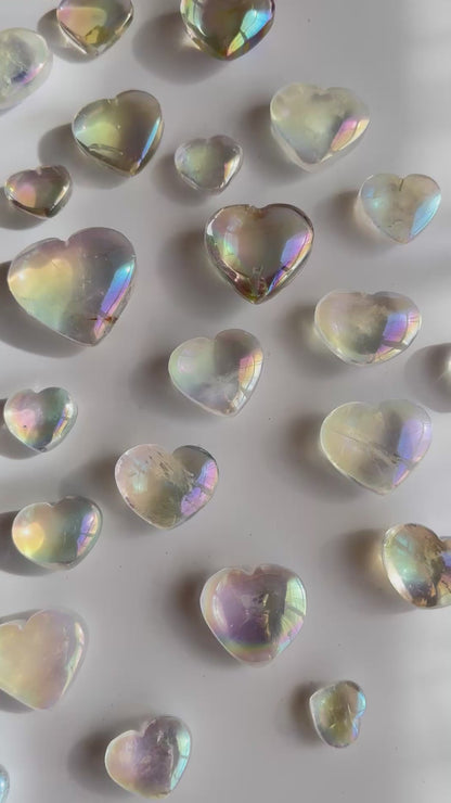 Angel Aura Clear Quartz Tumbled Stone