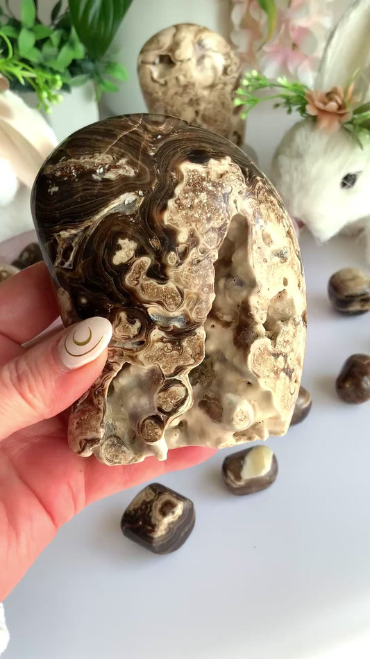 Chocolate Calcite Freeform
