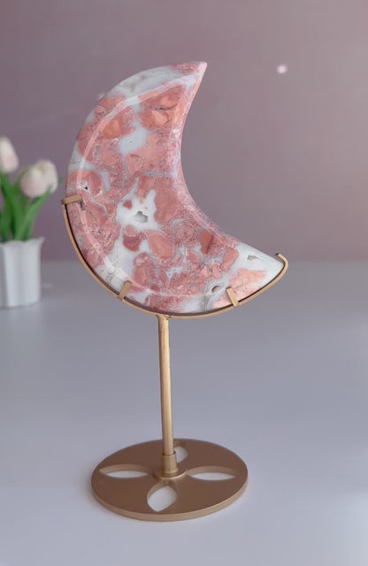 Cotton Candy Agate Moon