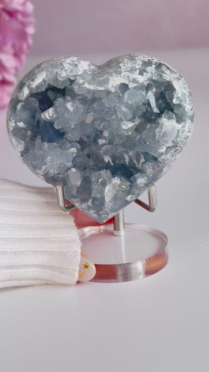 Celestite Heart-R