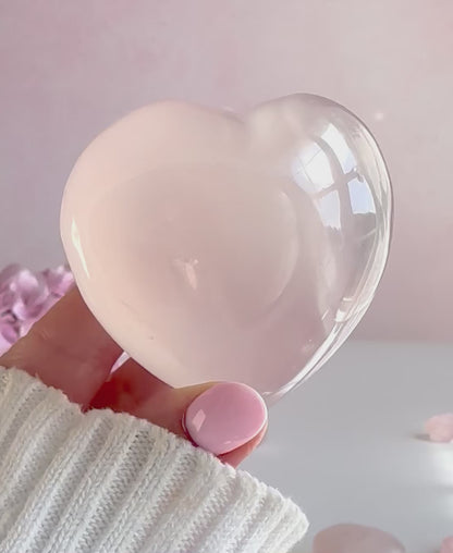 Intuitively Chosen Rose Quartz Hearts – Choose Your Size