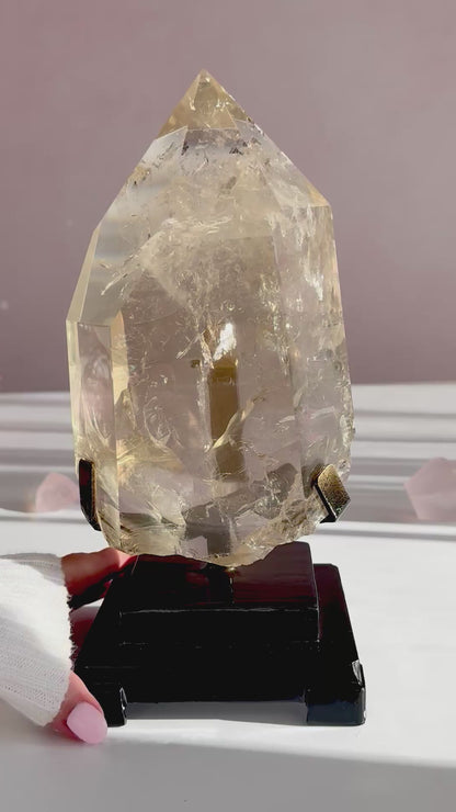 Large Citrine Statement Piece with Natural Rainbows –